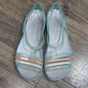 CROCS Iconic Women's Isabella Strappy Jelly Strappy Sandal shoes sz 8